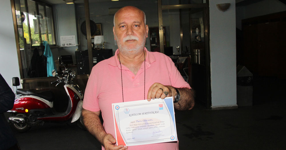 Kaymaz sertifikasını aldı