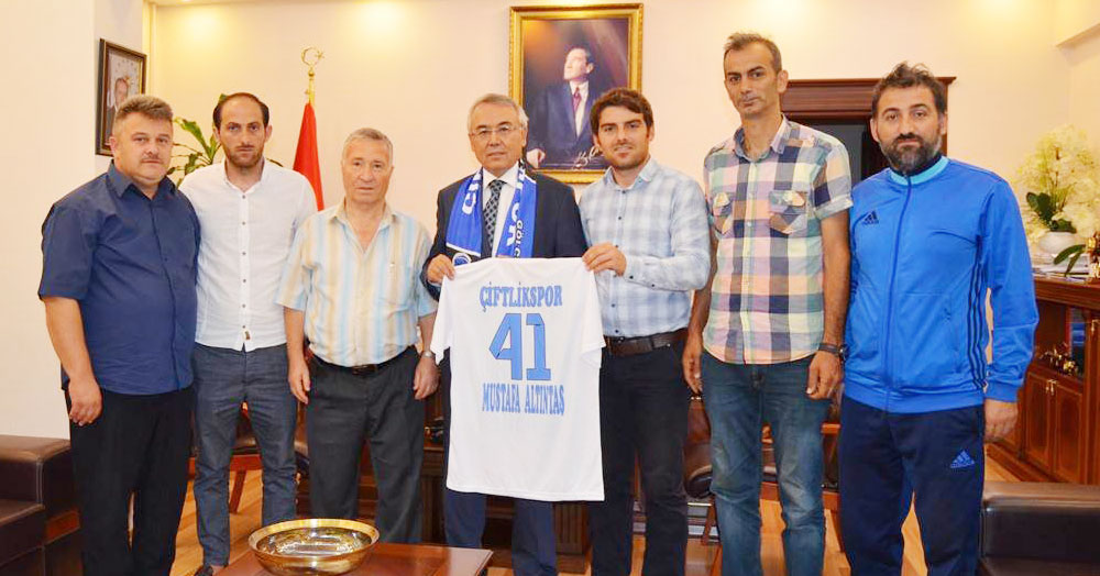 Kaymakam Altıntaş, Çiftlikspor’u kabul etti