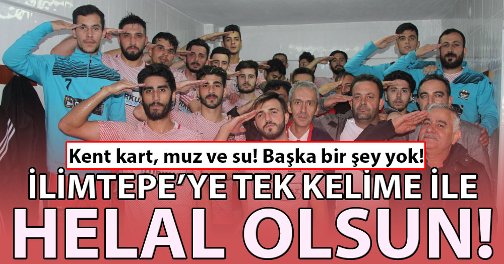 Kent kart, muz ve su! Size HELAL OLSUN!