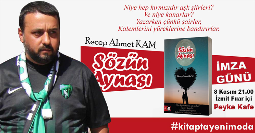 Kocaelisporlu şairin imza günü bu akşam