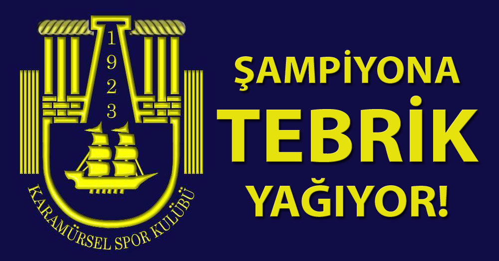 Şampiyona tebrik yağıyor