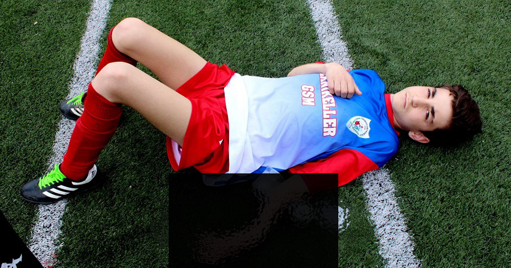 Okul maçında çok talihsiz sakatlık