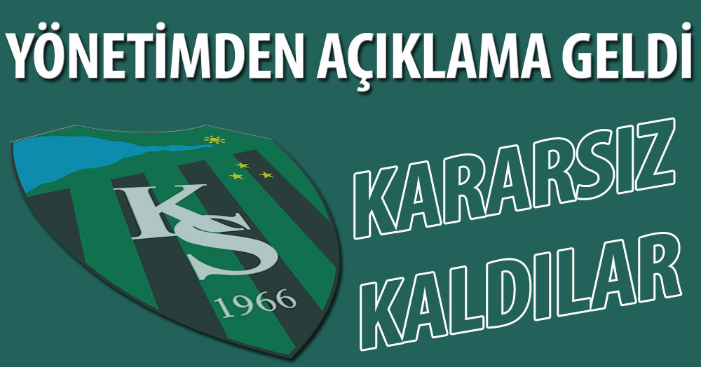 Kocaelispor’dan açıklama geldi… Kararsızlar!