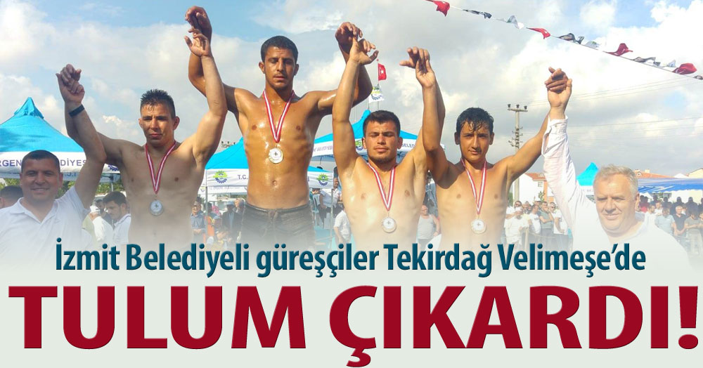 İzmit Belediyeli güreşçiler Tekirdağ’da tulum çıkardı!