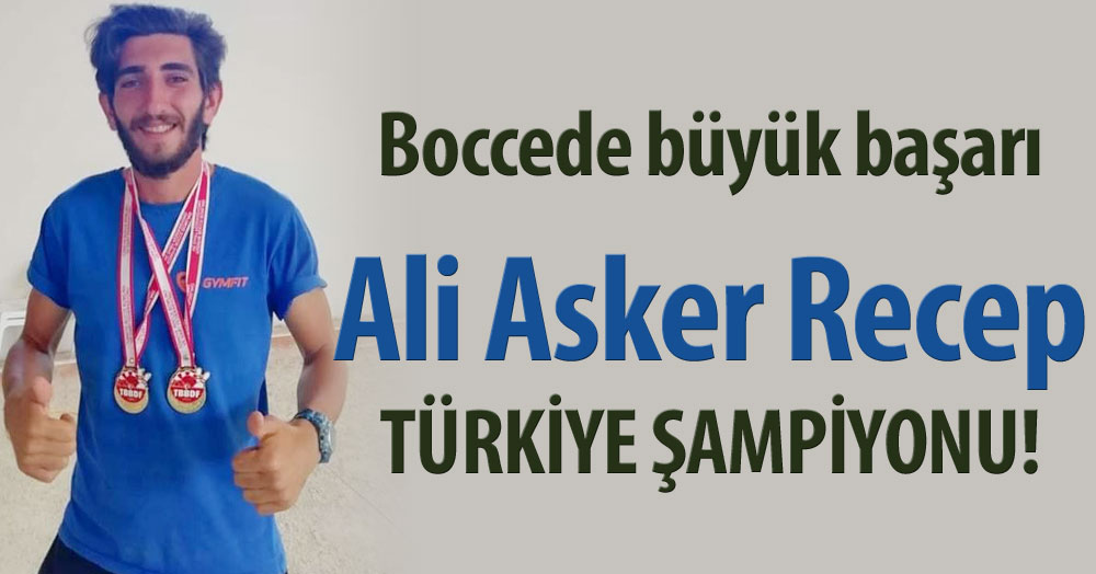 Ali Asker Recep Türkiye şampiyonu oldu