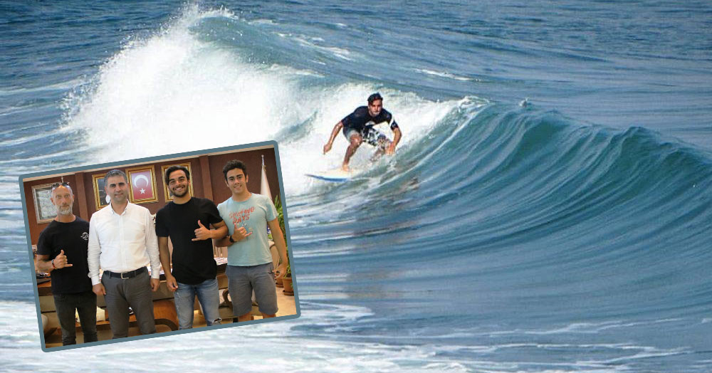 Sörfçülerden Başkan Turan’a ziyaret