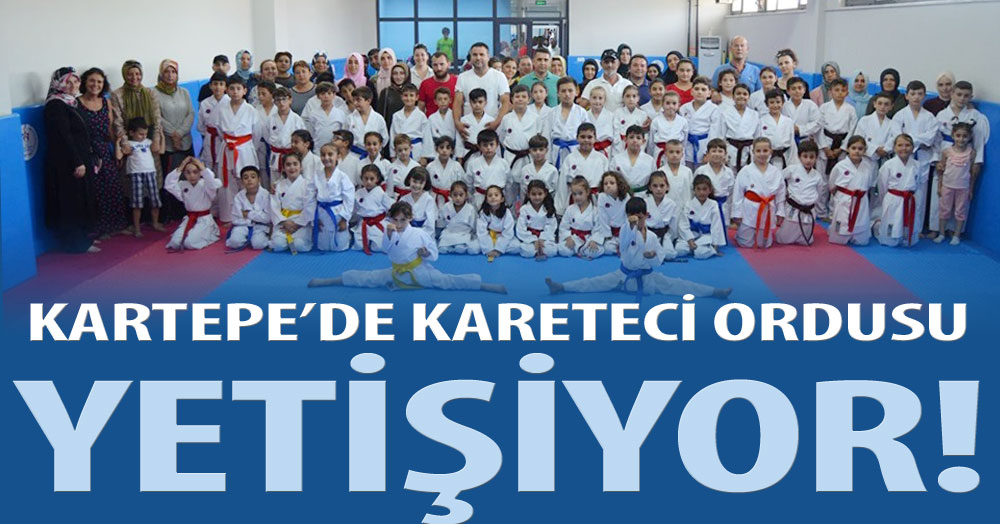 Kartepe’de karate ordusu yetişiyor
