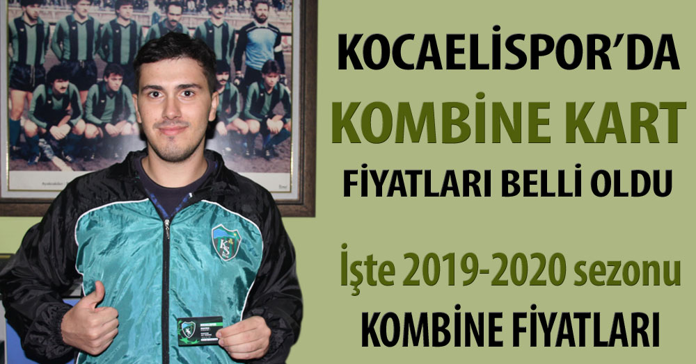 Kocaelispor’da kombine kart fiyatları belli oldu!