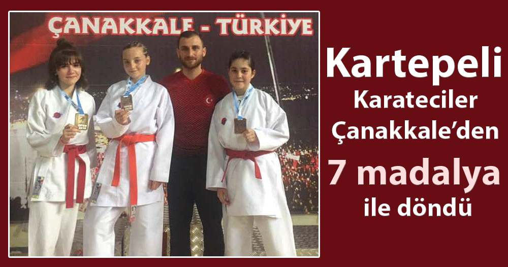Karateciler Çanakkale’den 7 madalya ile döndü