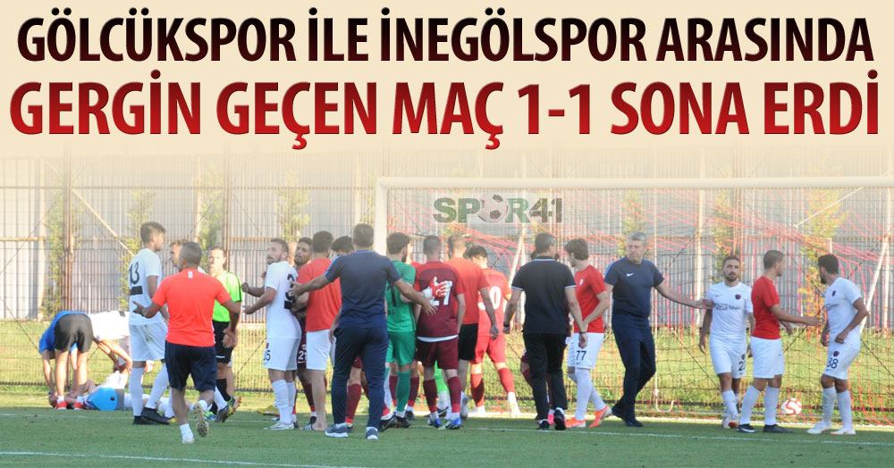 Hazırlık maçında sinirler gerildi