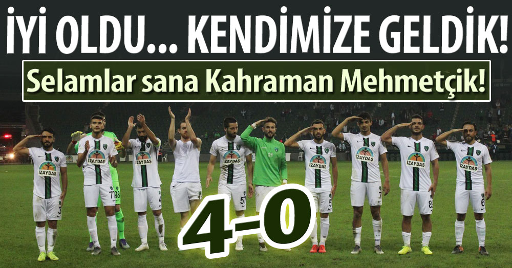 İyi oldu… Kendimize geldik! “4-0”