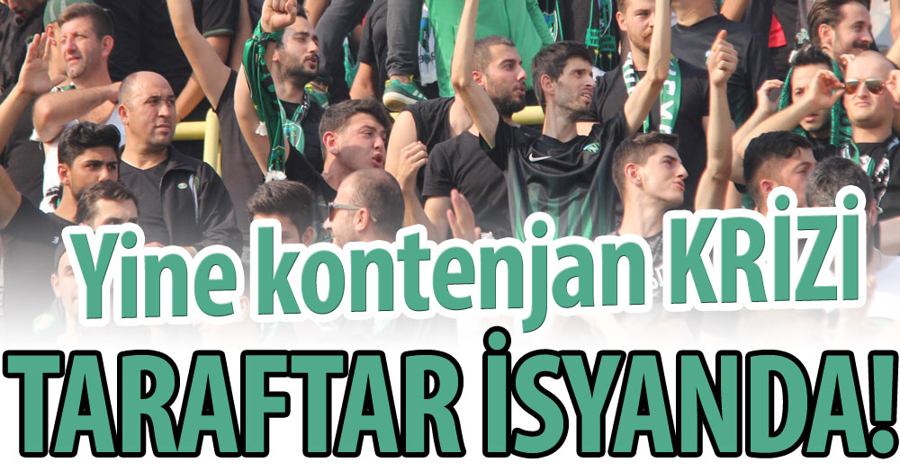 Yine kontenjan KRİZİ!