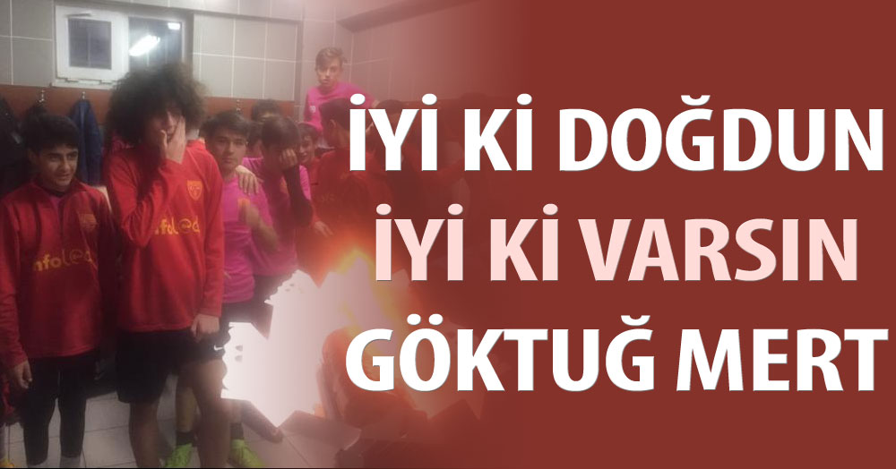 Gençspor’un yıldızı Göktuğ Mert’e doğum günü sürprizi