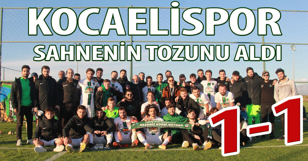 Kocaelispor sahnenin tozunu aldı! “1-1