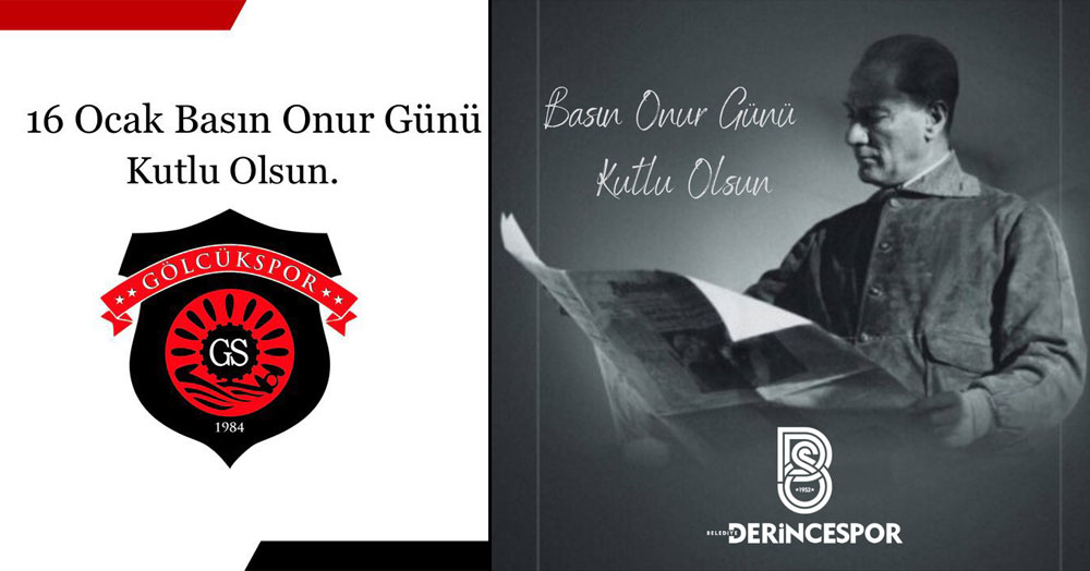 Belediye Derince ve Gölcükspor gazetecileri unutmadı