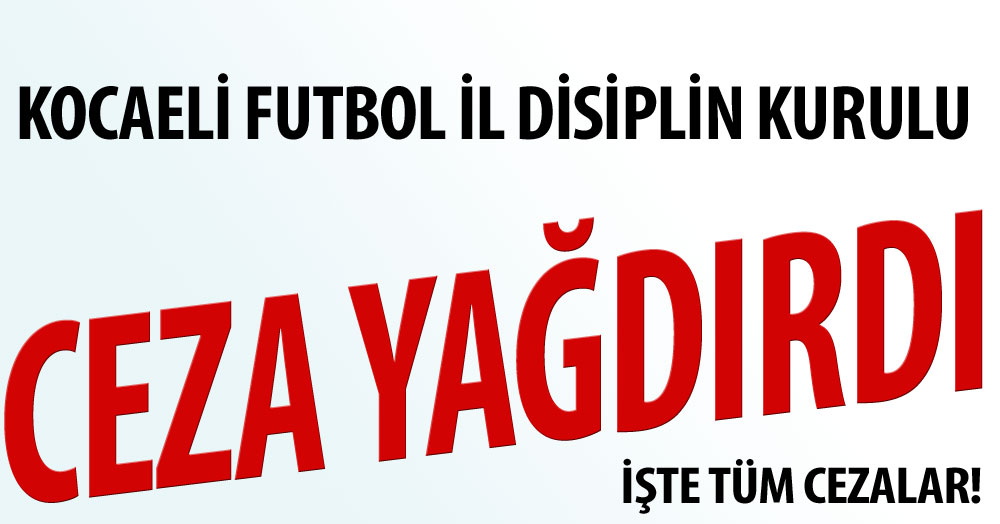 KOCAELİ FUTBOL İL DİSİPLİN KARARLARI