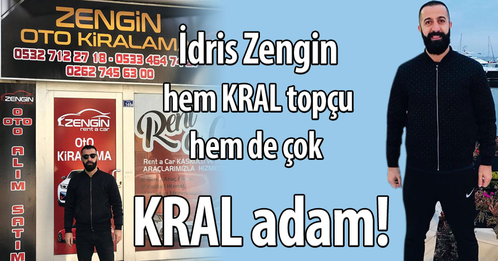 İdris Zengin hem KRAL topçu hem de KRAL adam!