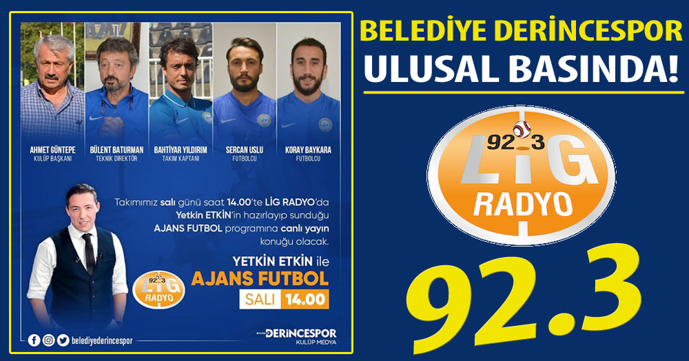 Yetkin Etkin’in konuğu Belediye Derincespor olacak