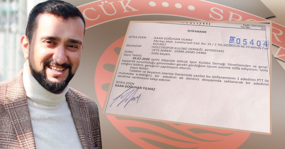 Gölcükspor’un genel kaptanı İSTİFA etti!