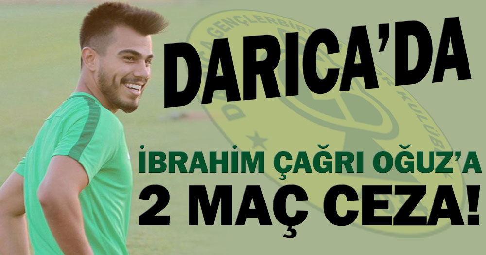 Genç futbolcu iki maç ceza aldı