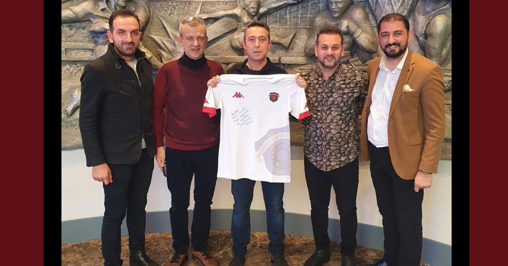 Hüseyin Çardak ve yöneticilerden Ali Koç’a ziyaret