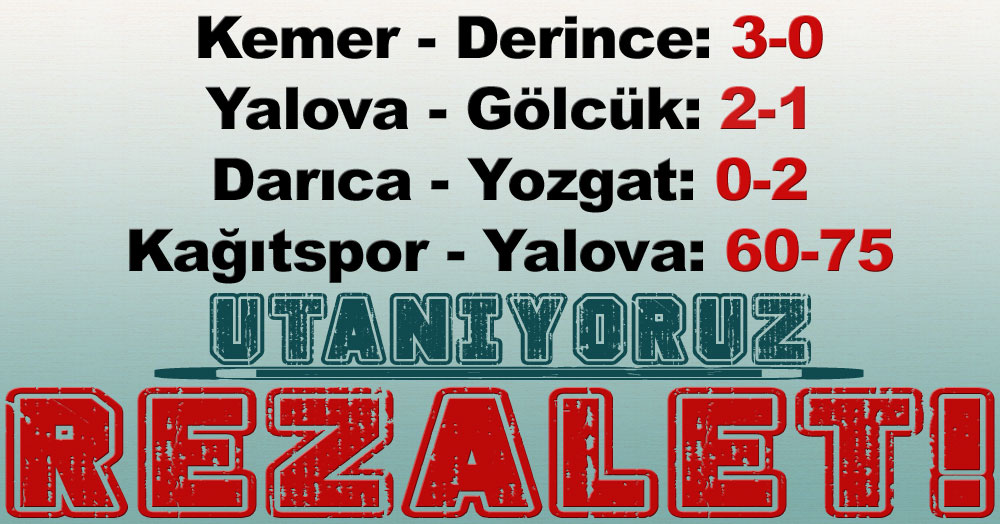 Tek kelime ile rezillik..! Utandırdınız bizi..!