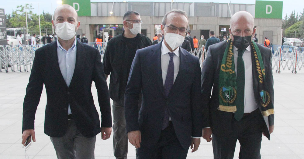 Kent protokolünden final maçına yoğu ilgi