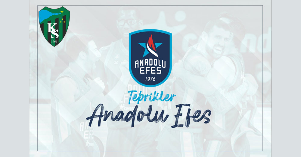 Kocaelispor’dan Anadolu Efes’e kutlama
