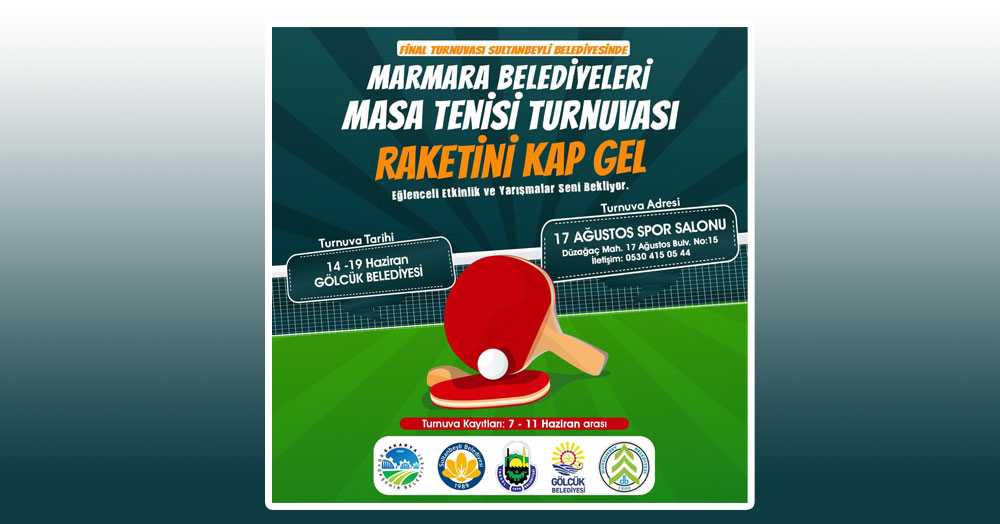 Gölcük’te masa tenisi heyecanı yaşanacak