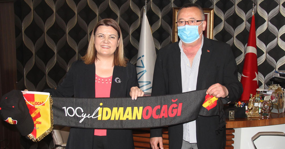 Trabzon İdmanocağı’ndan Fatma Kaplan Hürriyet’e 100. yıl hediyesi