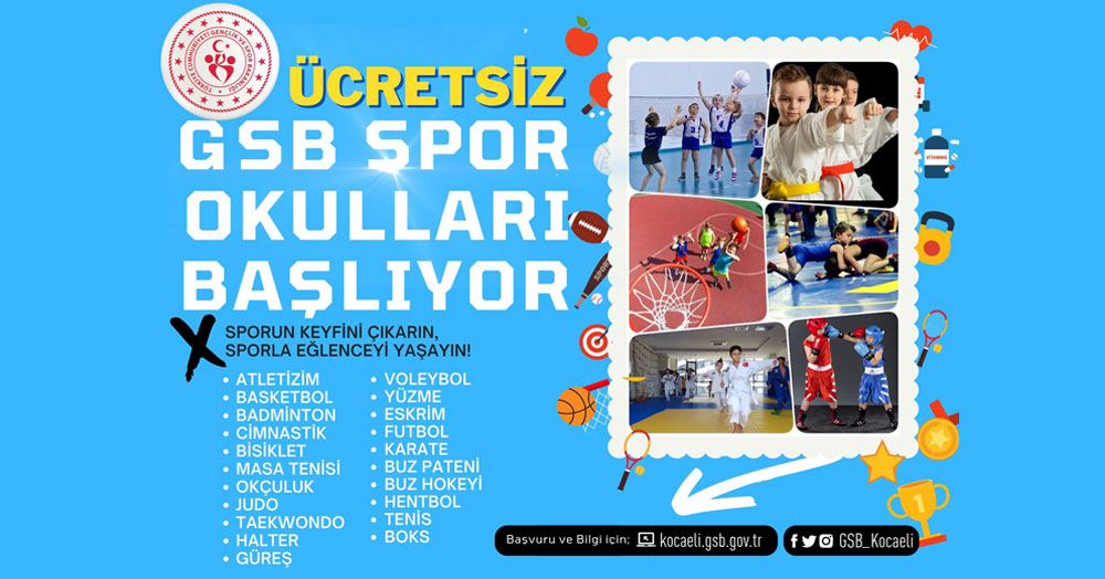 Spor yapmayan çocuk kalmasın!