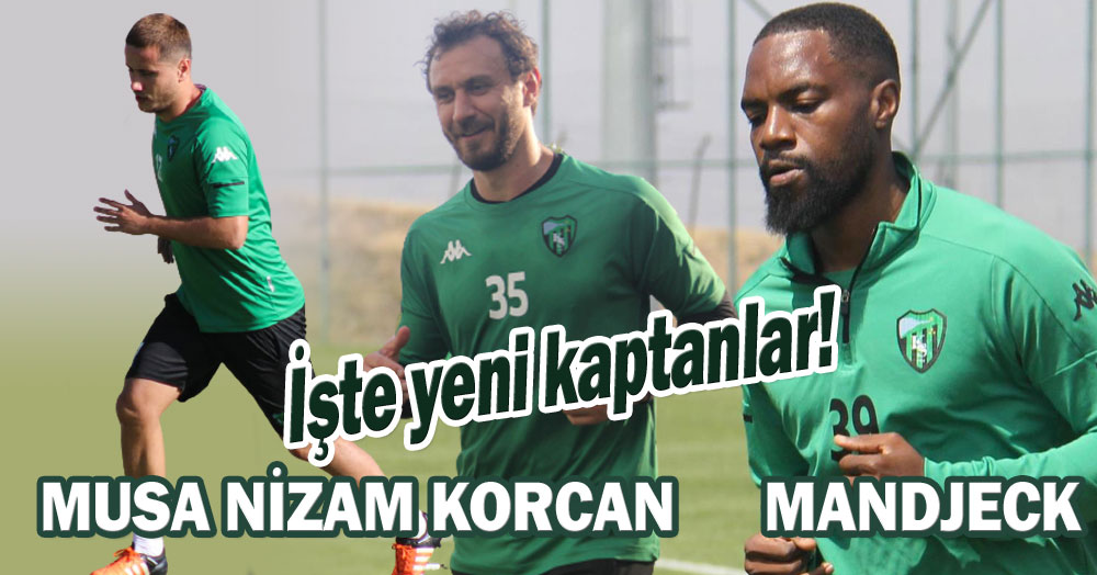 İşte Kocaelispor’un yeni kaptanları
