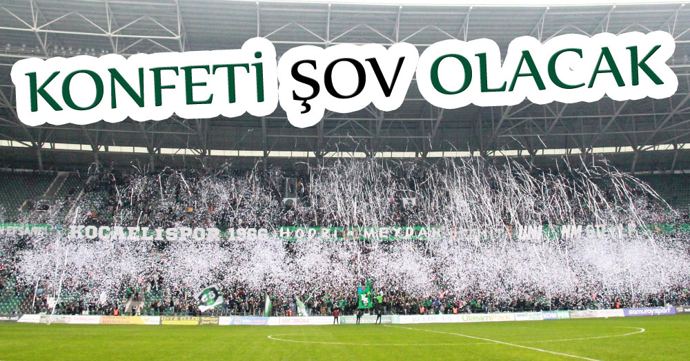 Kocaeli Stadı'nda konfeti şov hazırlığı!
