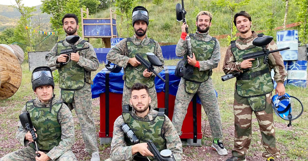 Doğantesporlu futbolculardan paintball keyfi!