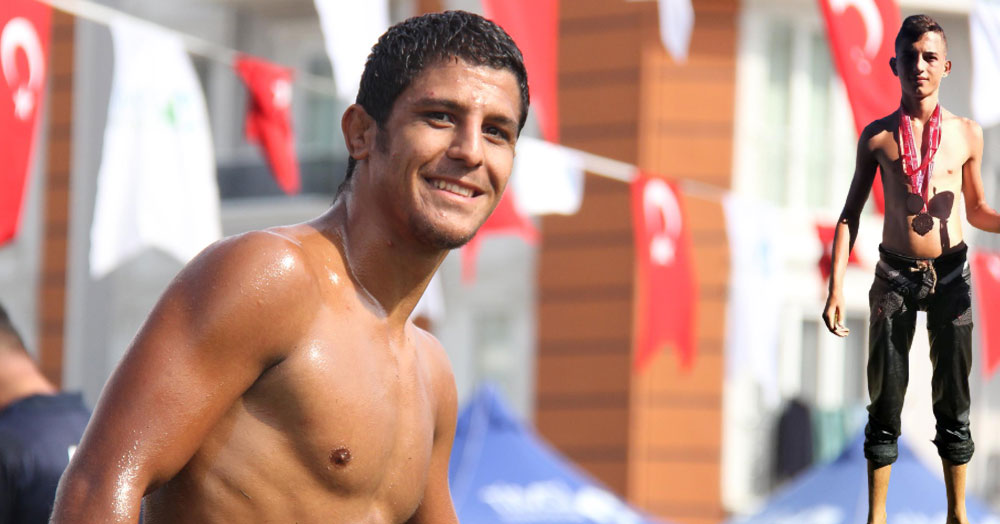 Duman kardeşler Çardak güreşlerinde şov yaptı!