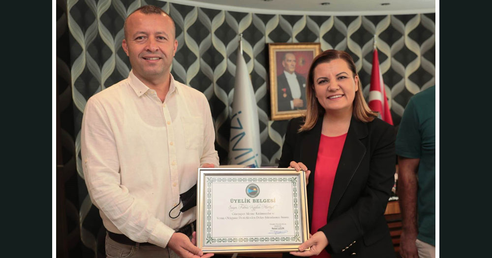 Hürriyet’e Kocaeli Güneşspor üyelik belgesi takdim edildi