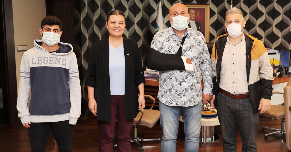 Gültepespor, Başkan Hürriyet’i ziyaret etti