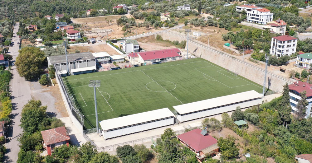 Tavşancıl Salih Gün Stadı bitti bitecek!