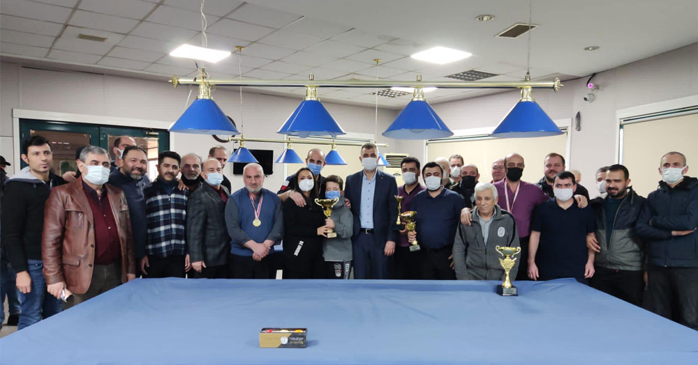 Bilardoda ödüller sahiplerini buldu