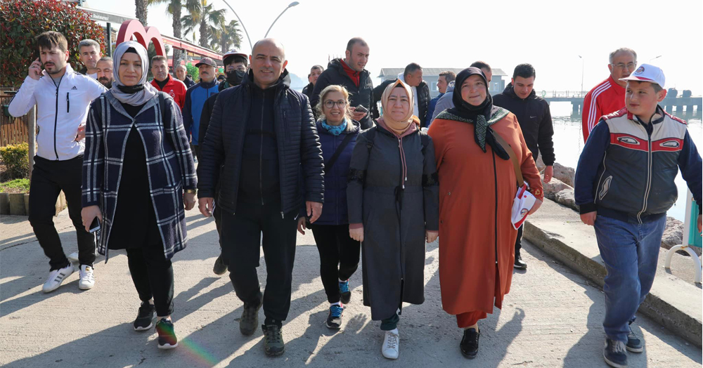 Körfez’de sağlıklı yaşam yürüyüşü