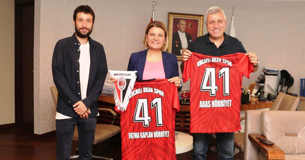 Başkan Hürriyet, Okan Spor Kulübü’nü konuk etti