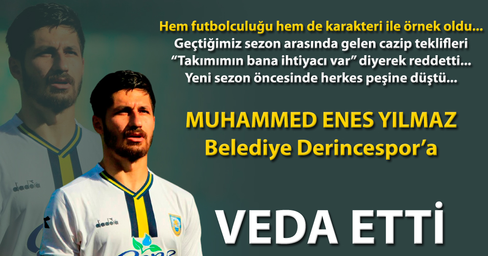 Muhammed Enes Yılmaz, Derince'ye veda etti