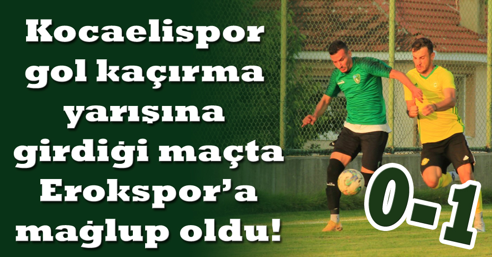 İştah, arzu, istek, bol pozisyon var, gol yok! “0-1”