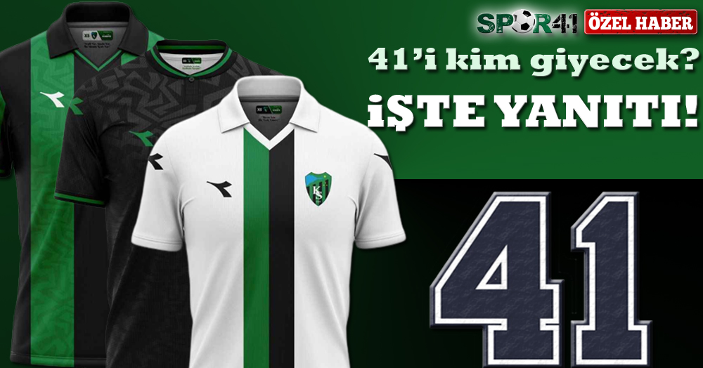 41’i giyecek olan futbolcu belli oldu!