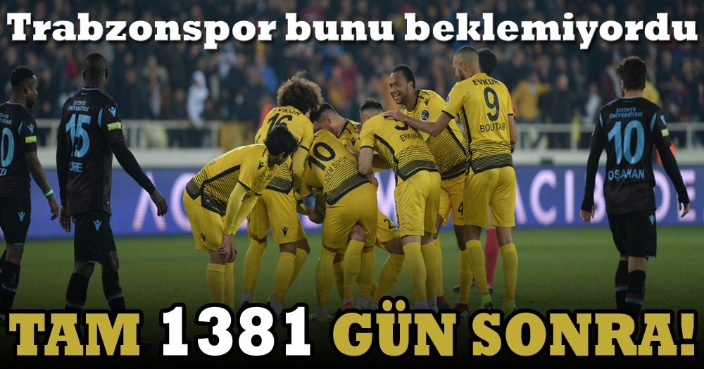 Bu olay Trabzonspor’un başına tam 1381 gün sonra geldi