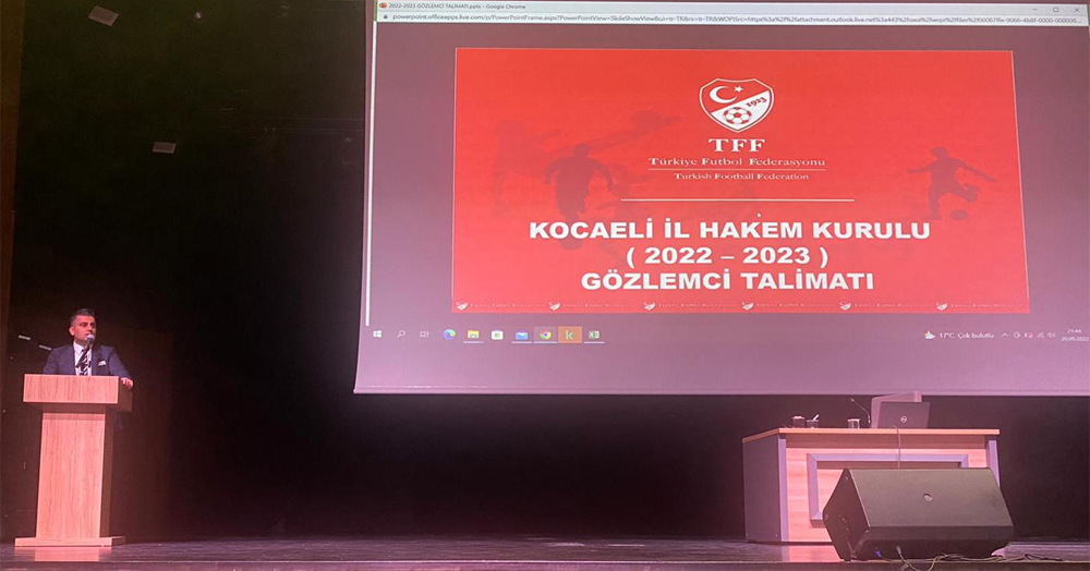 Kocaeli hakem ve gözlemcilerine yeni kurallar anlatıldı