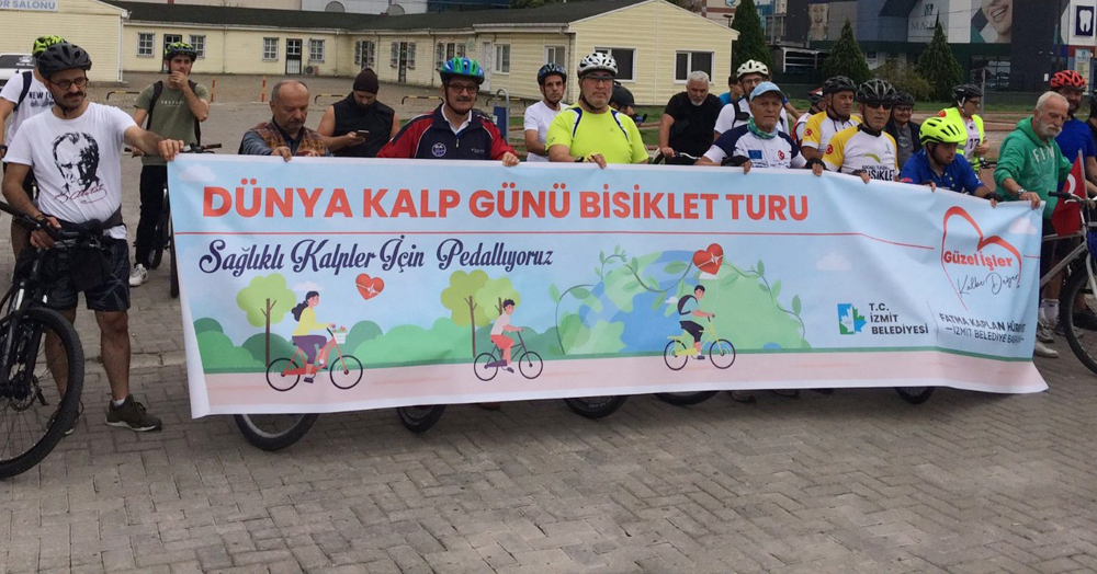 Kalp sağlığına bisikletli farkındalık