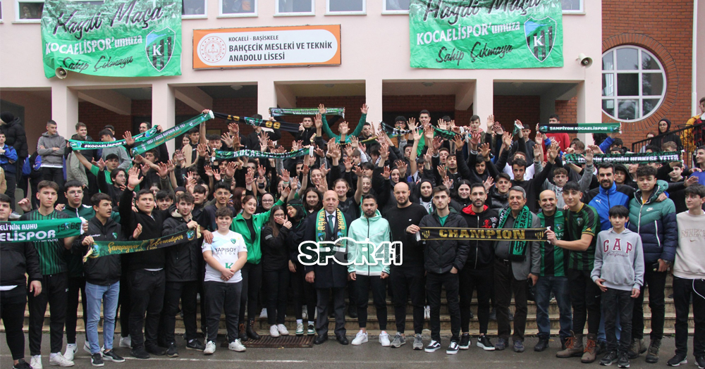 Bahçecik MTAL’den Kocaelispor’a sevgi seli