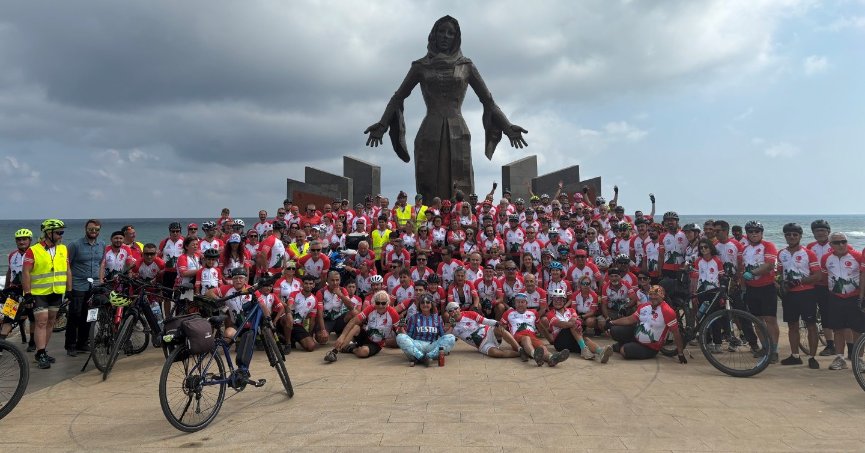 Gazze için pedallara bastılar!