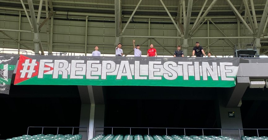 Alikahyalı Kocaelisporlulardan Filistin'e destek!